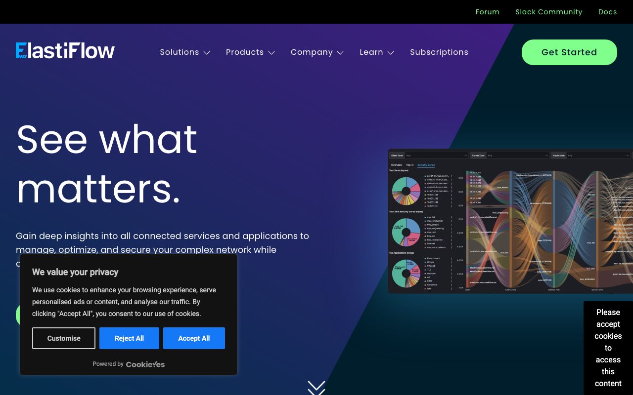 ElastiFlow website