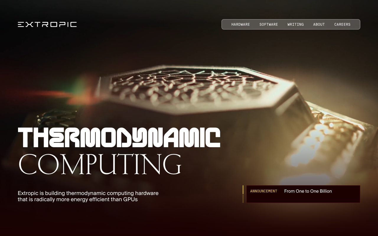 Extropic AI website