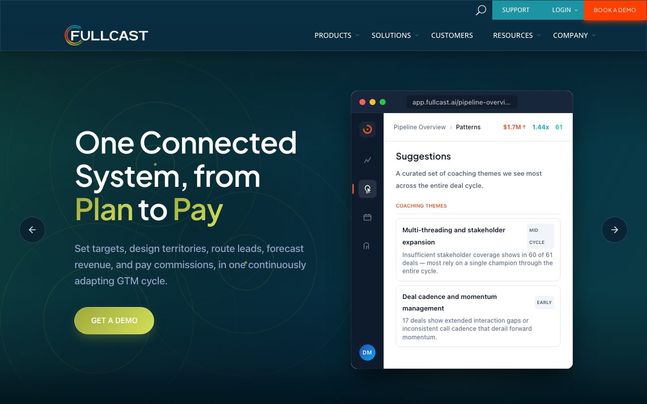 Fullcast website