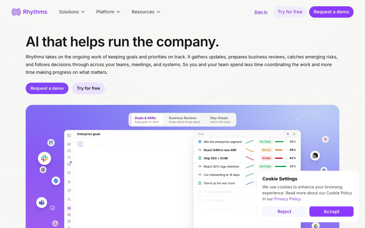 Rhythms website