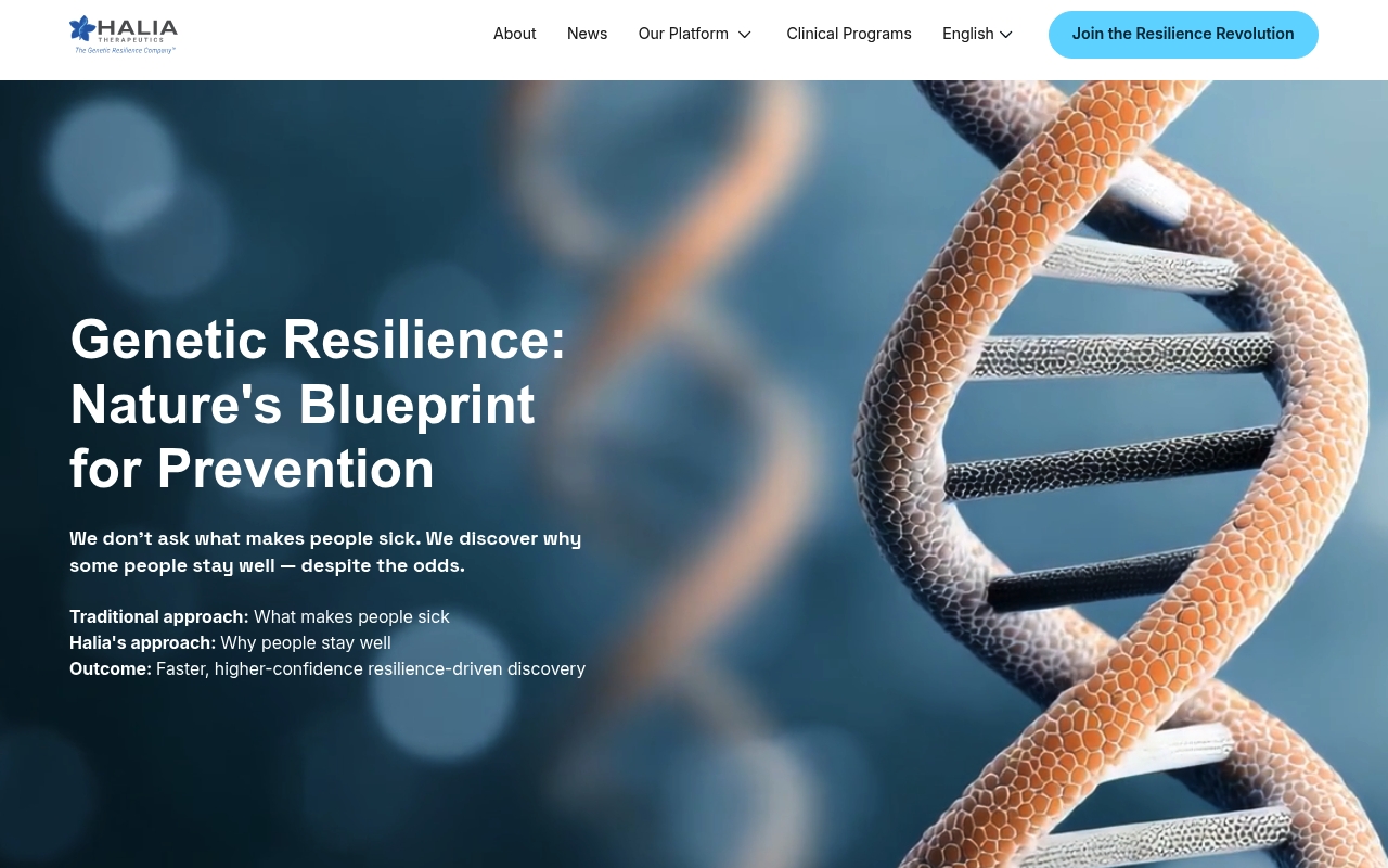 Halia Therapeutics website