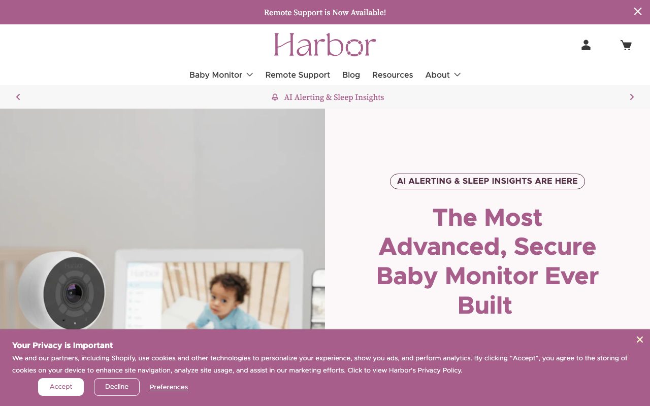 Harbor website