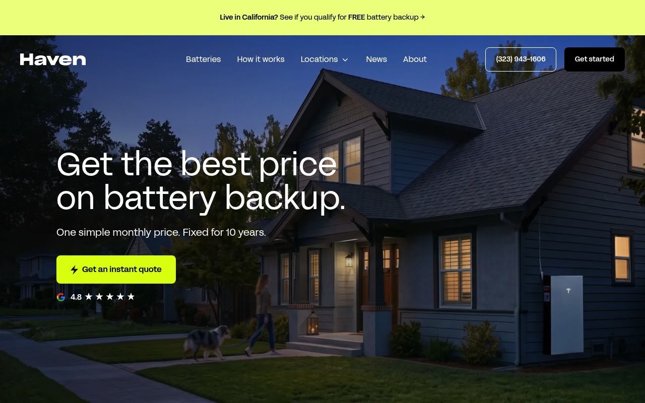 Haven Energy website