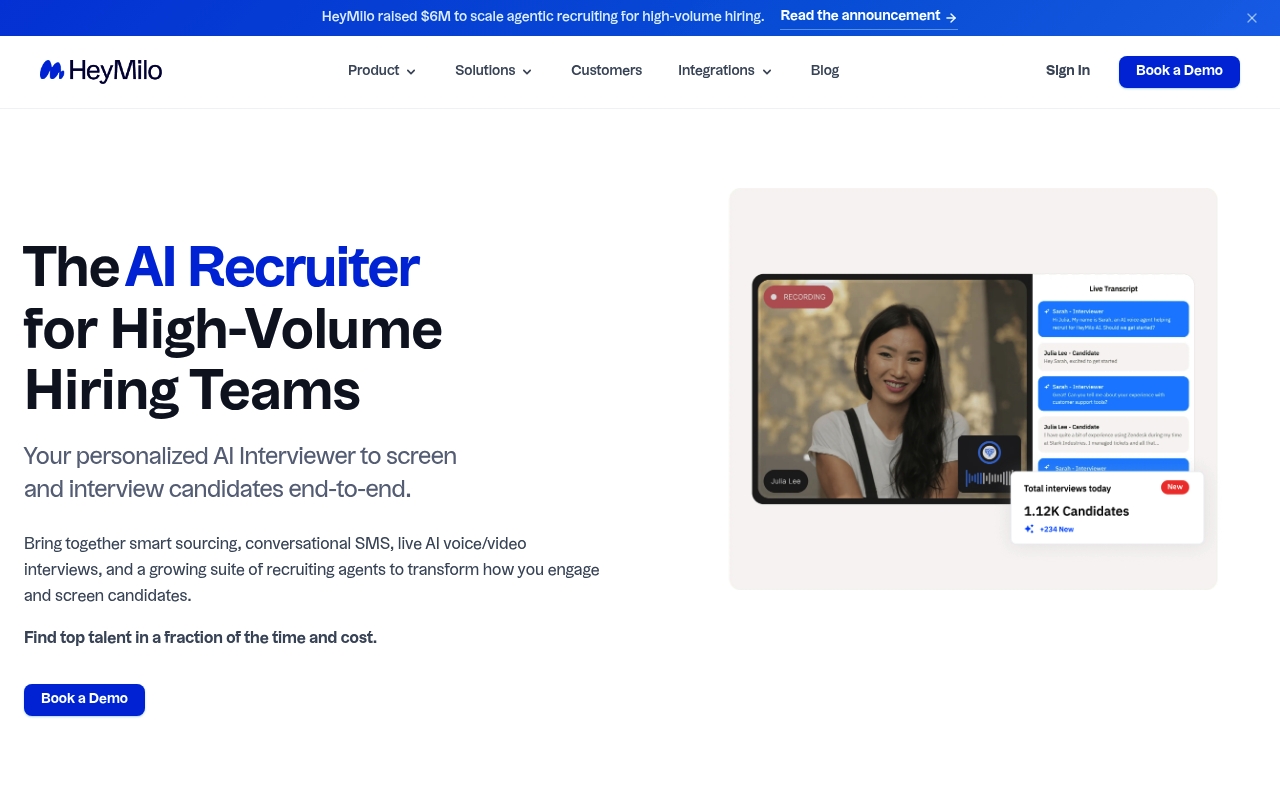HeyMilo website