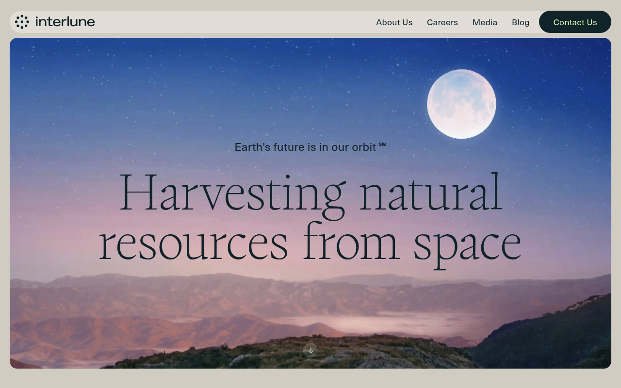 Interlune website