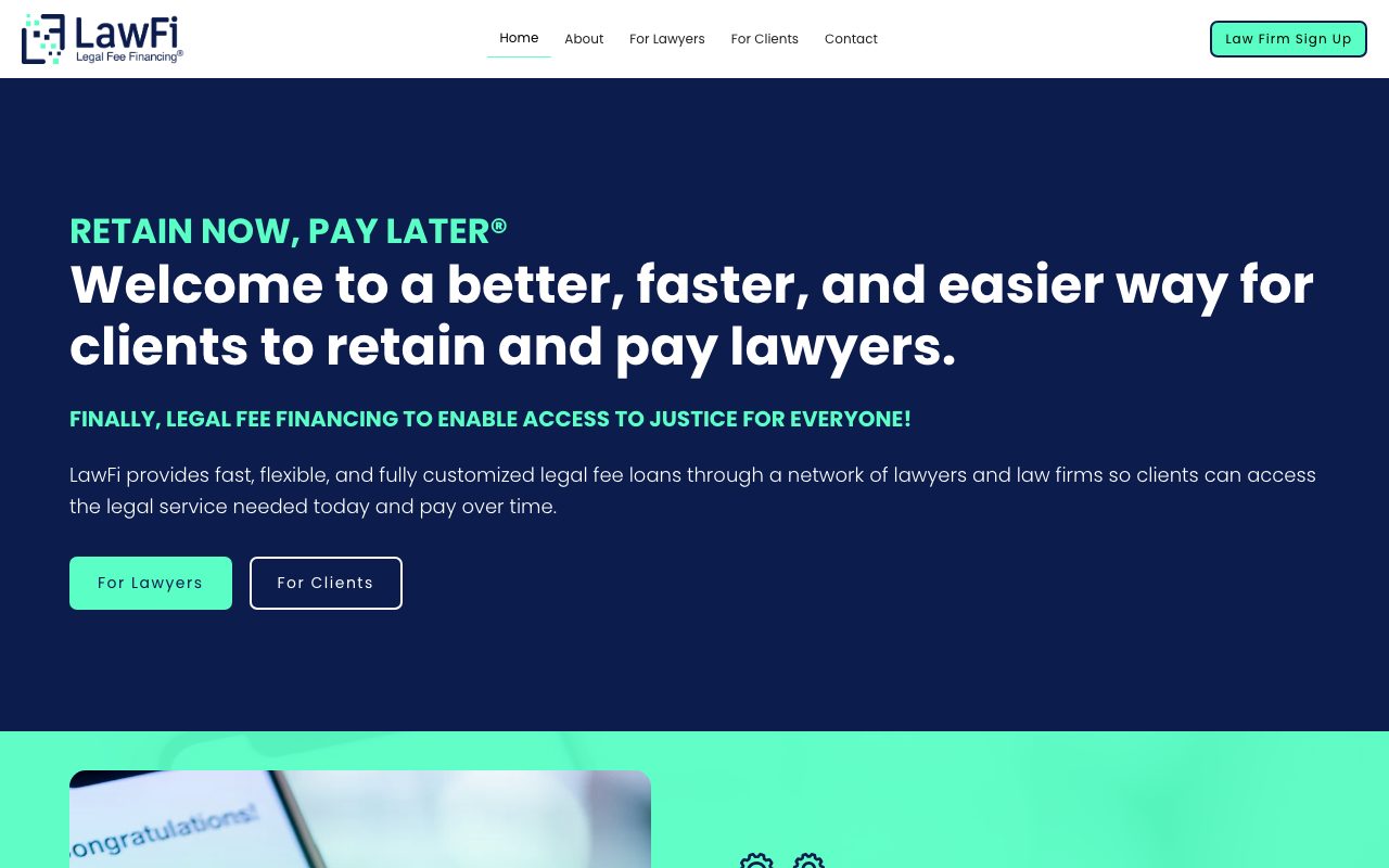 LawFi website