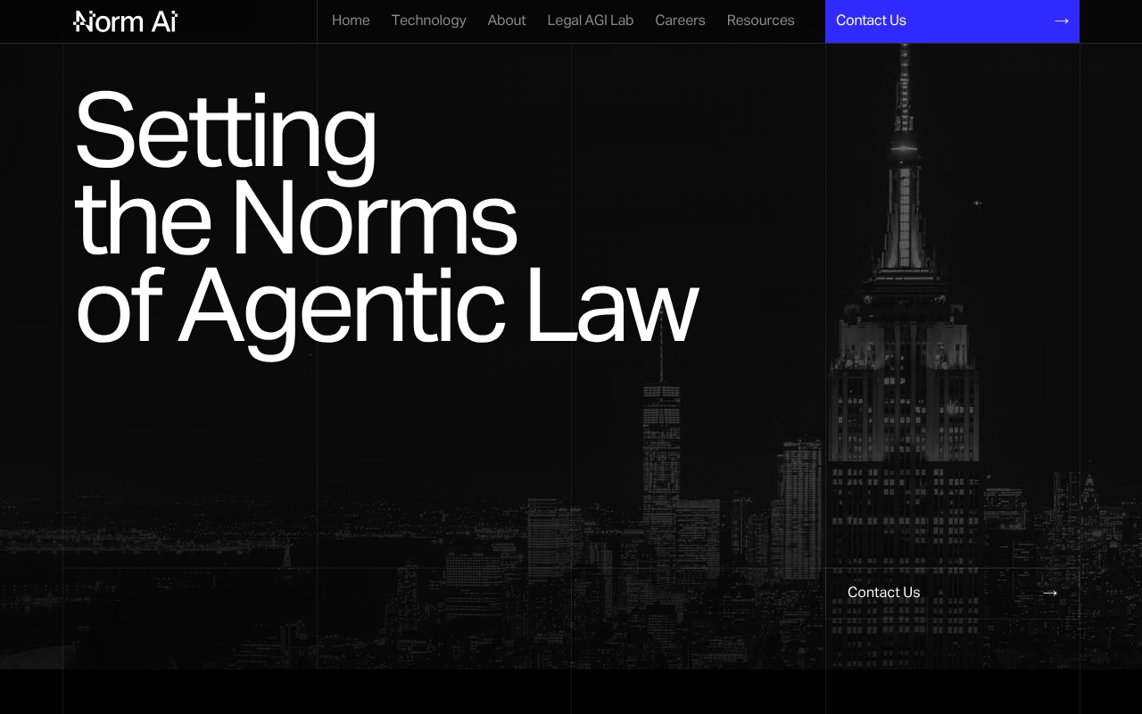 Norm AI website