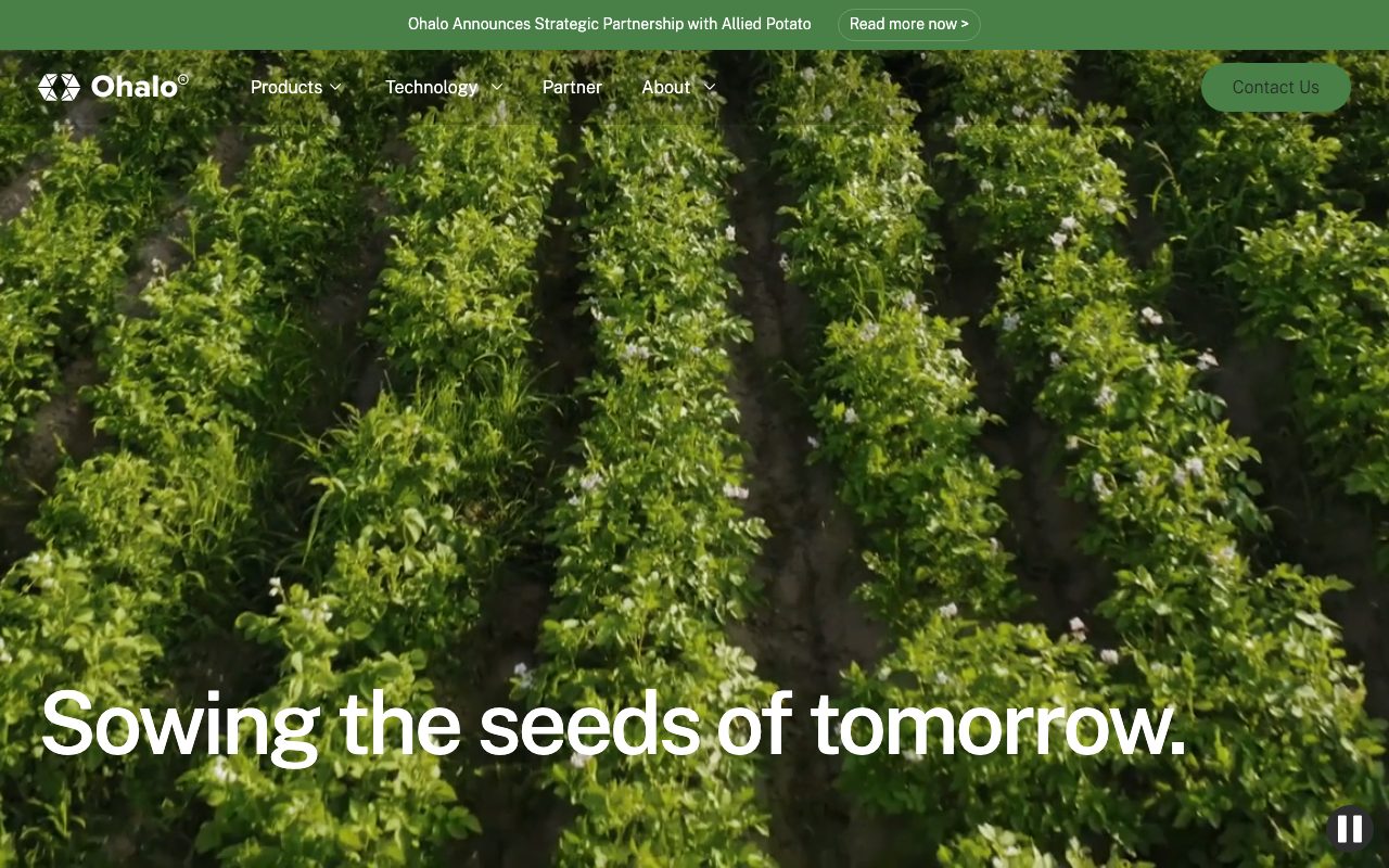 Ohalo Genetics website