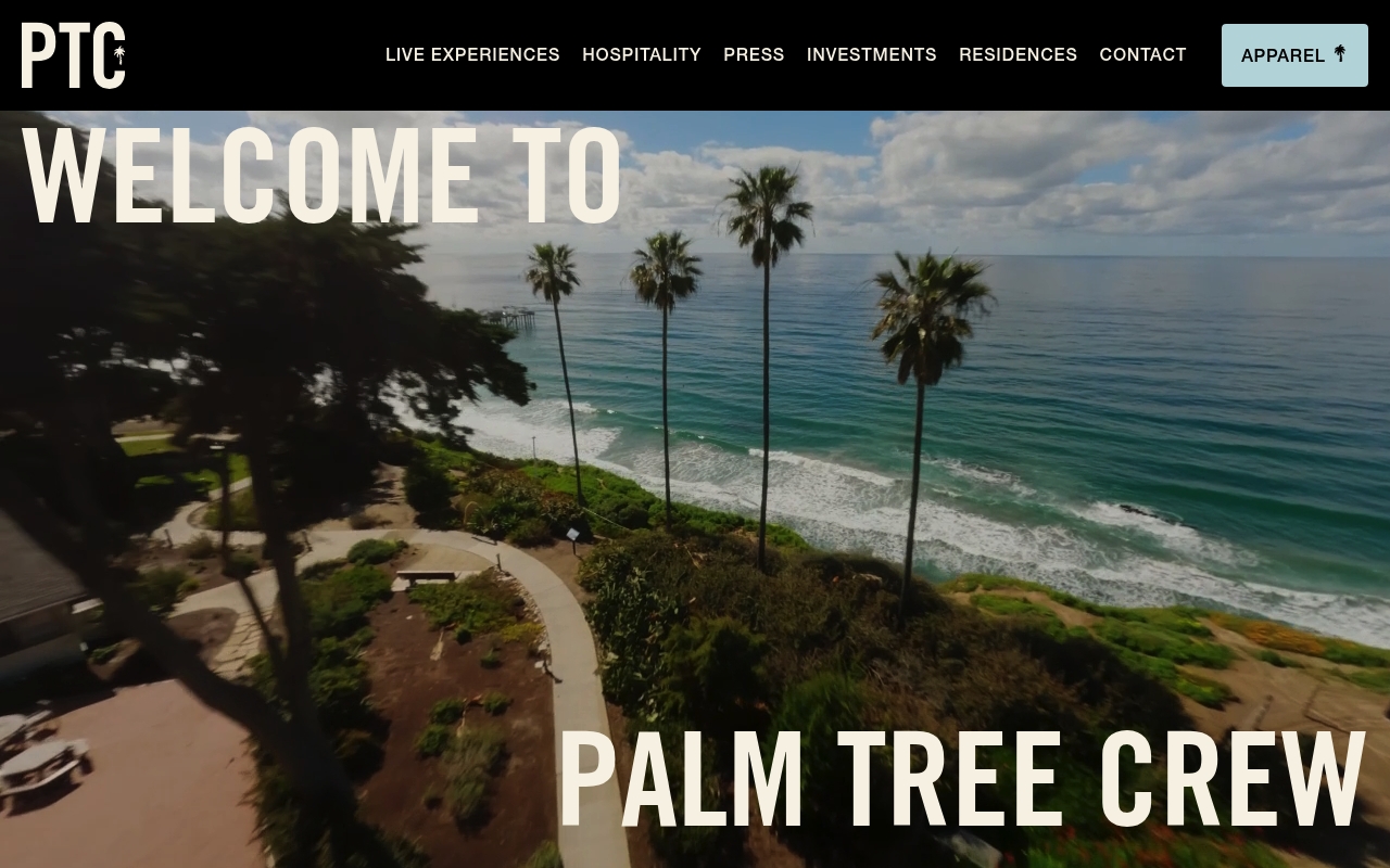 Palm Tree Crew website