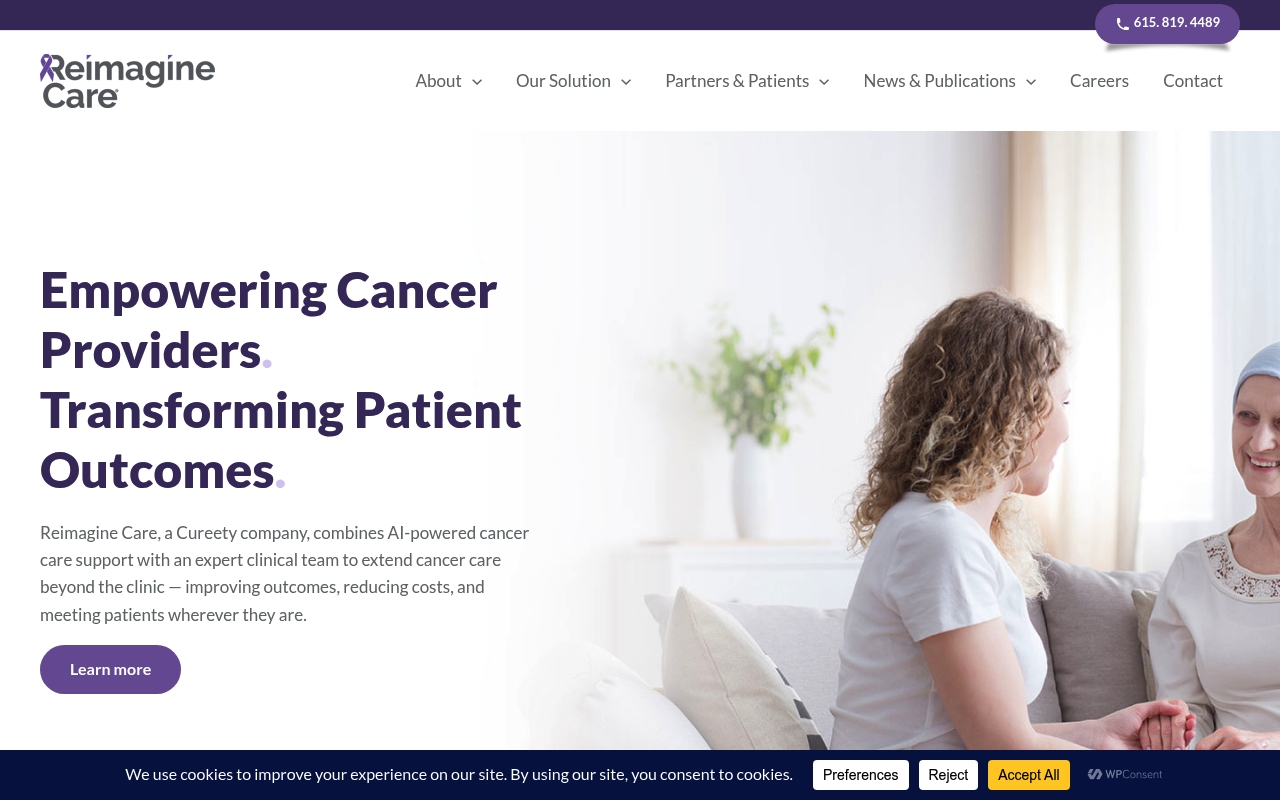 Reimagine Care website