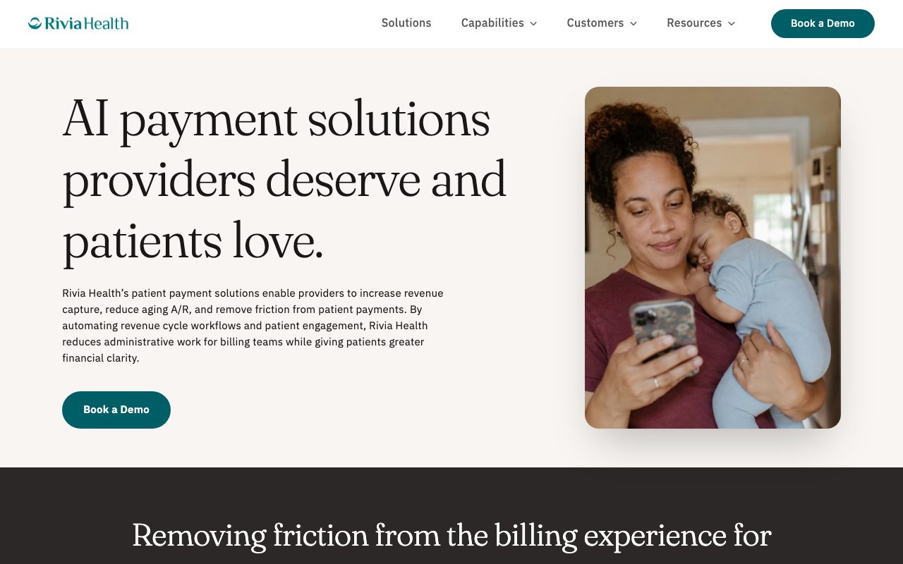 Rivia Health website