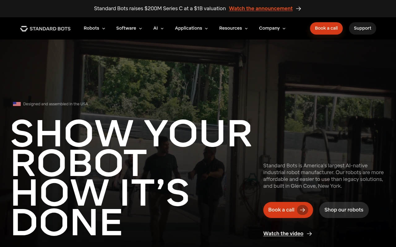 Standard Bots website