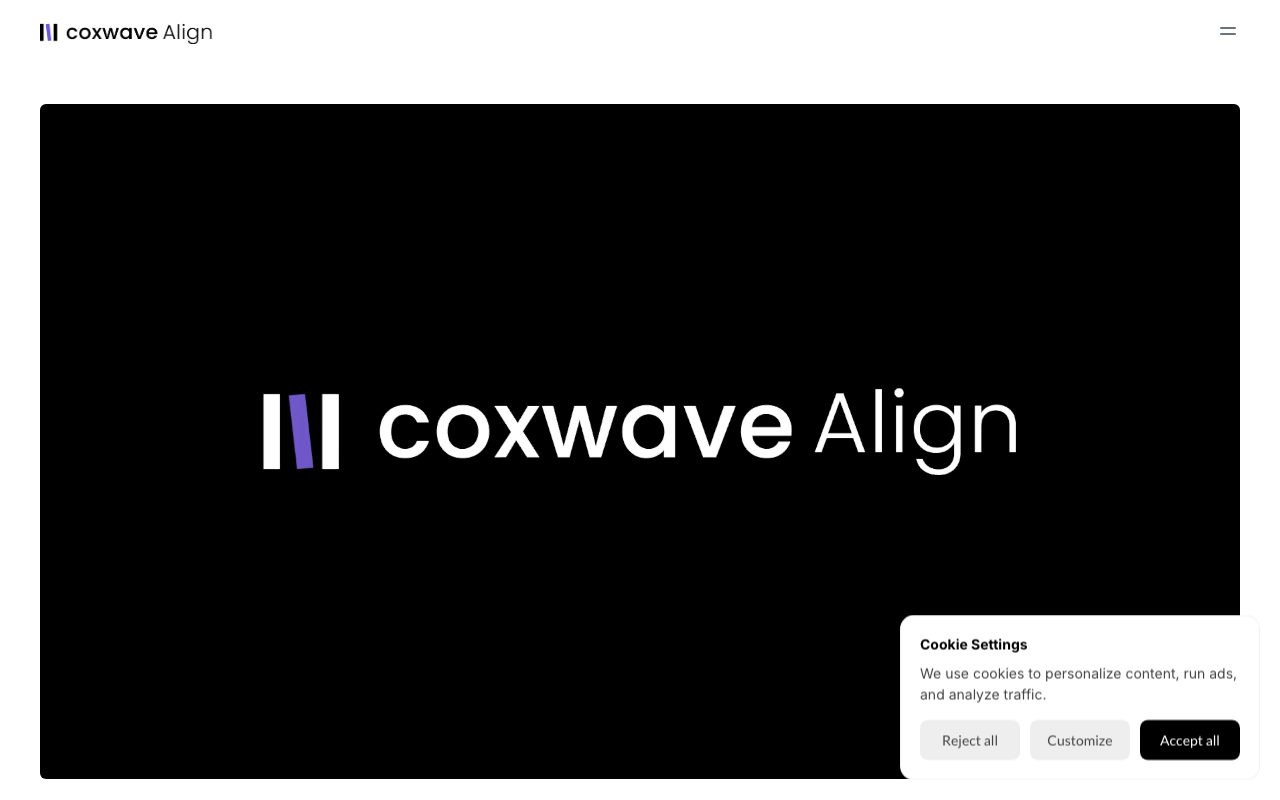 Align AI website