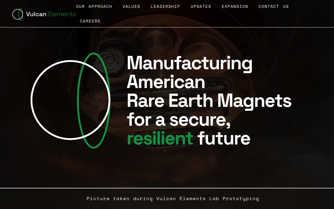 VULCAN ELEMENTS website