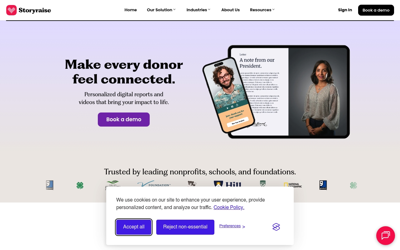 Storyraise website