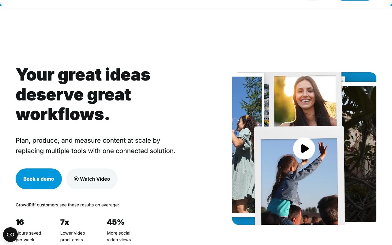 Crowdriff website