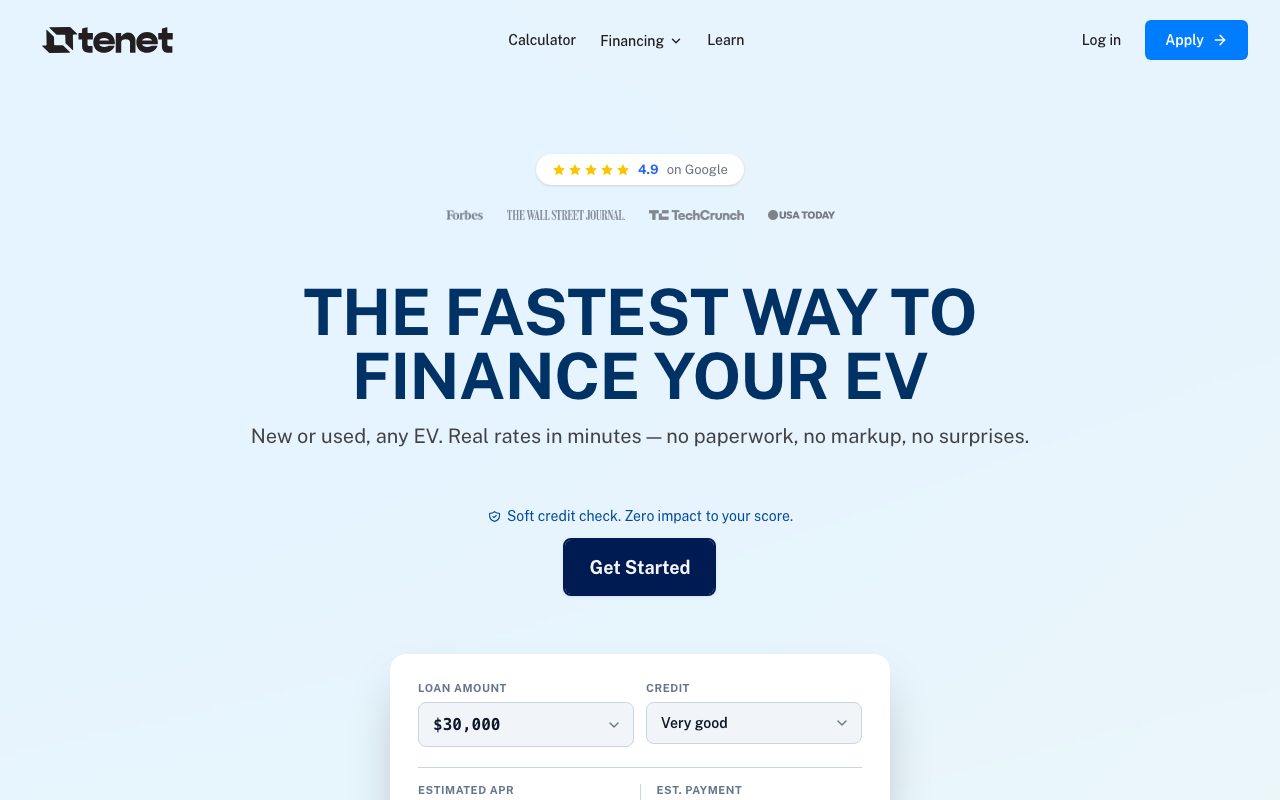 Tenet website
