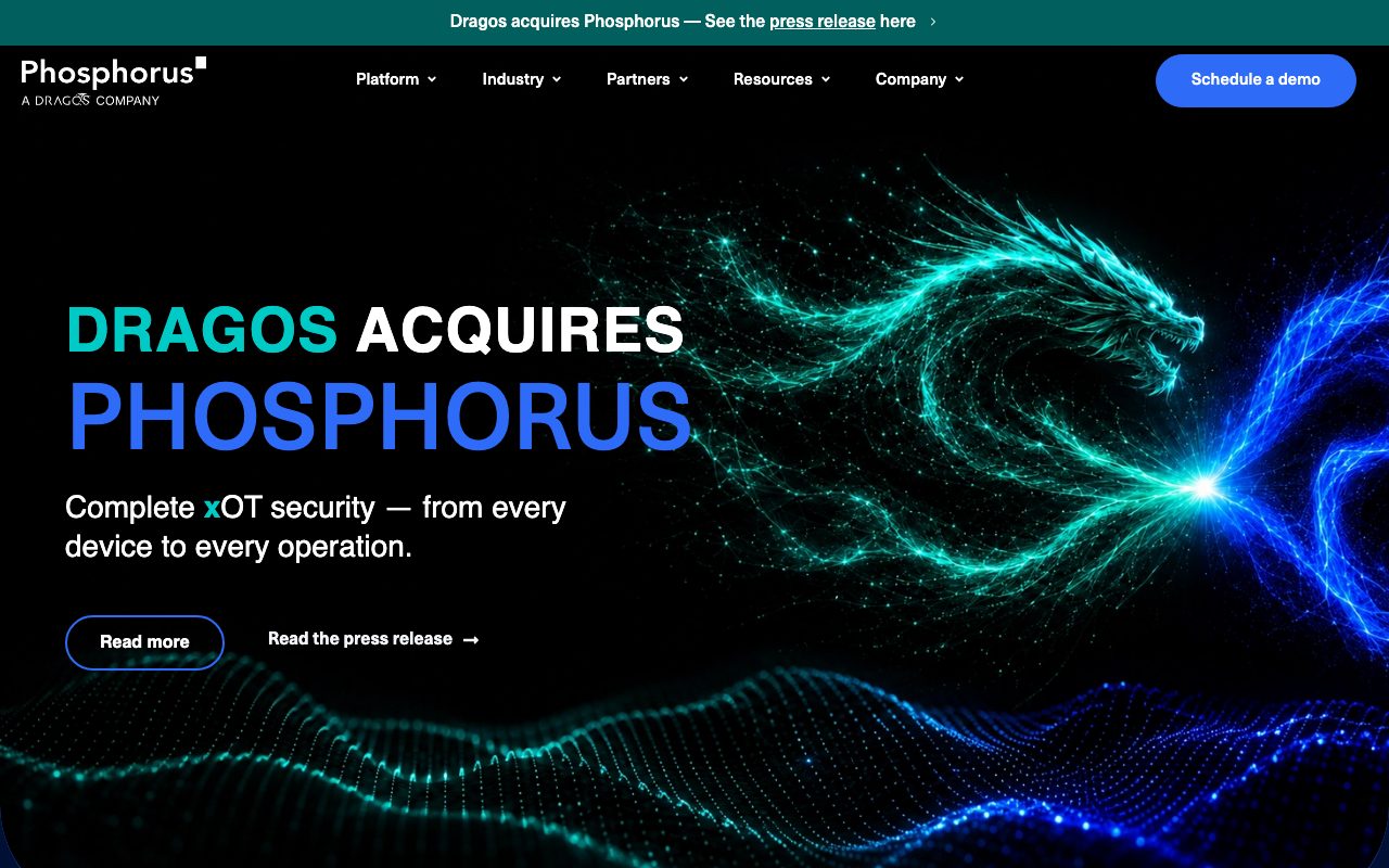 Phosphorus Cybersecurity website