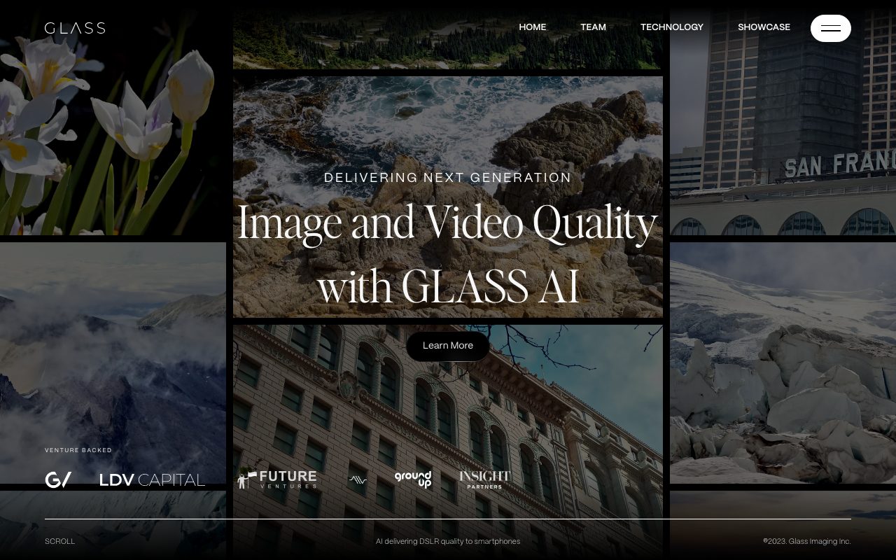 Glass website