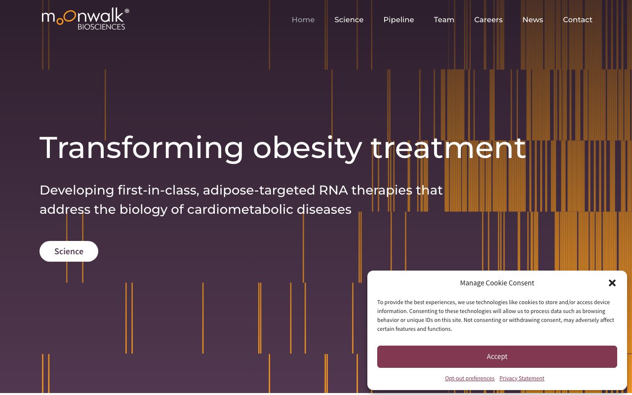 Moonwalk Biosciences website