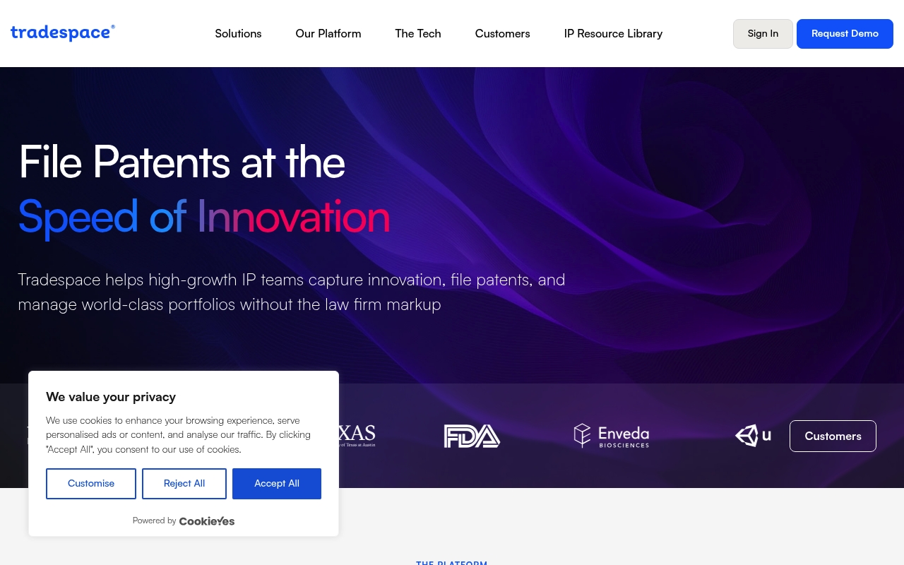 Tradespace website