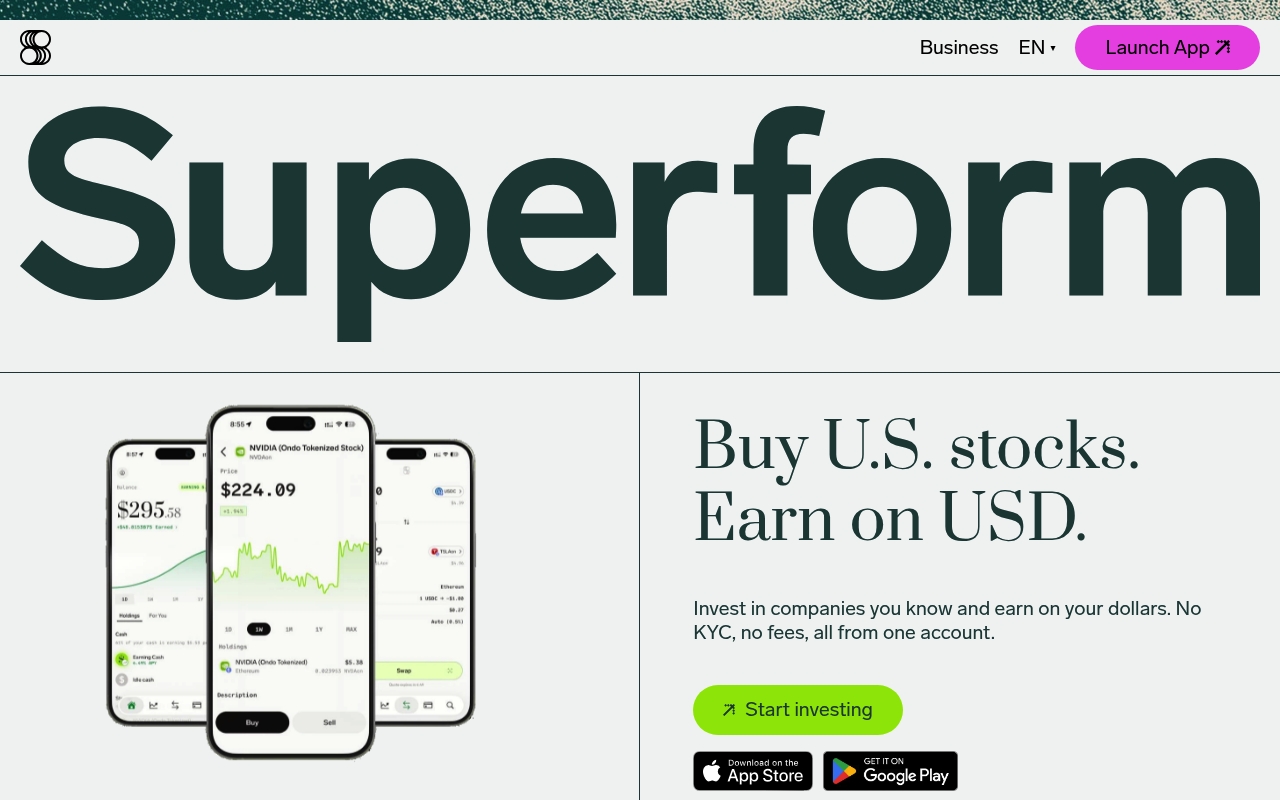 Superform Labs website