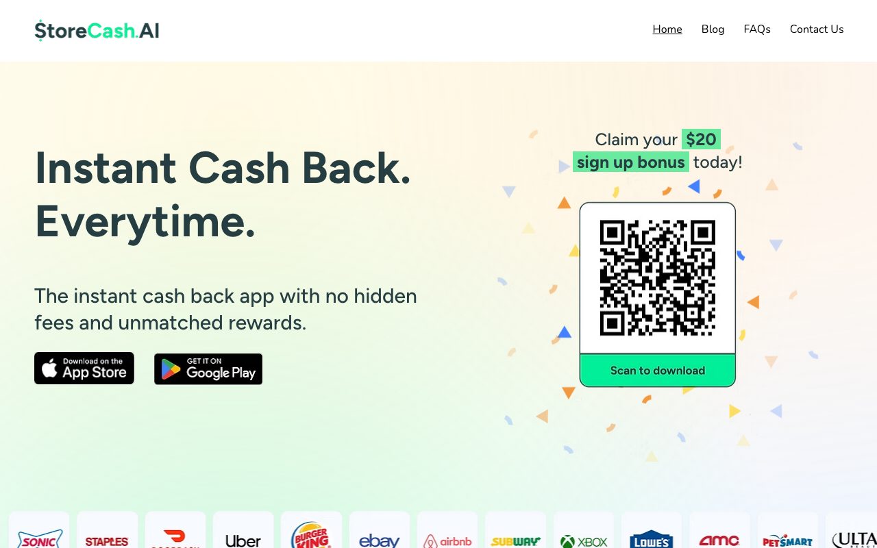 StoreCash website