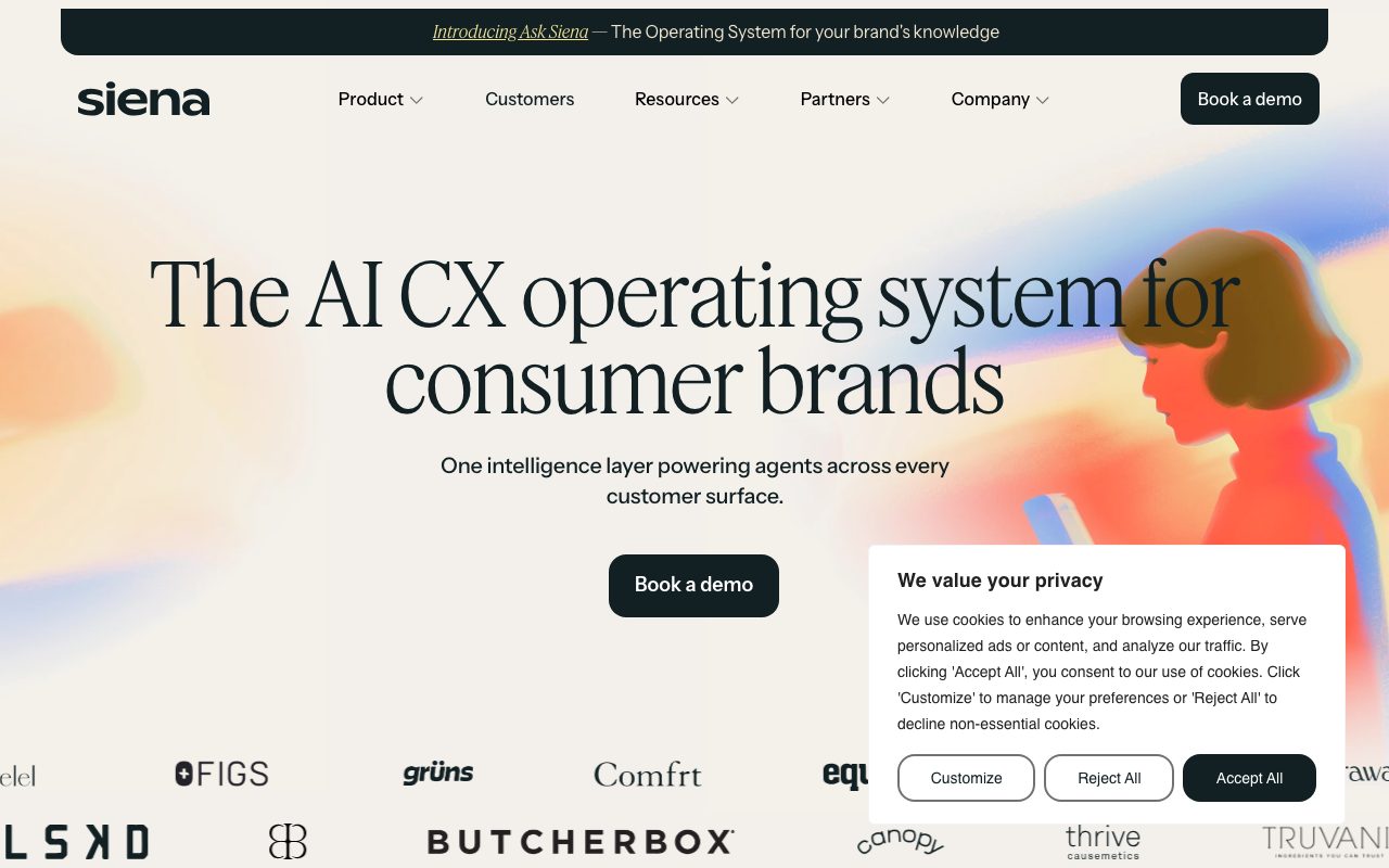 Siena AI website