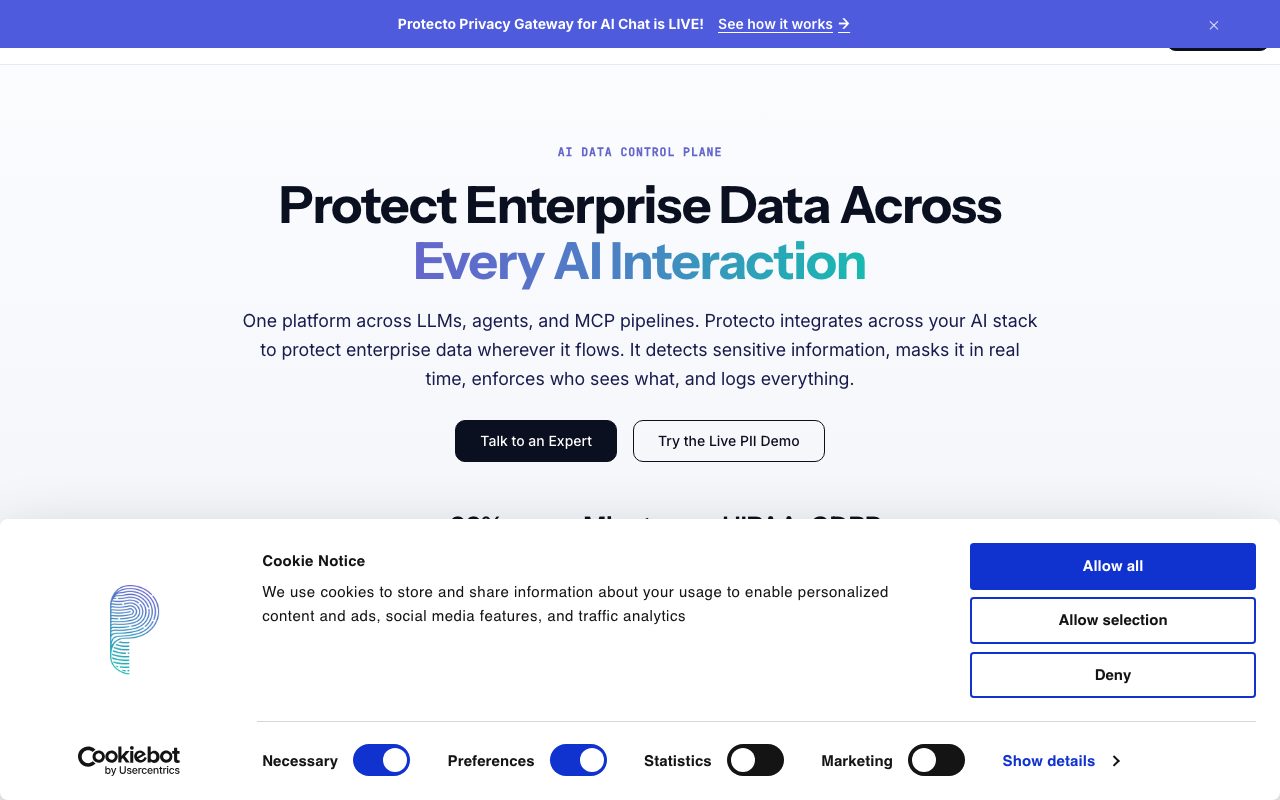 Protecto website