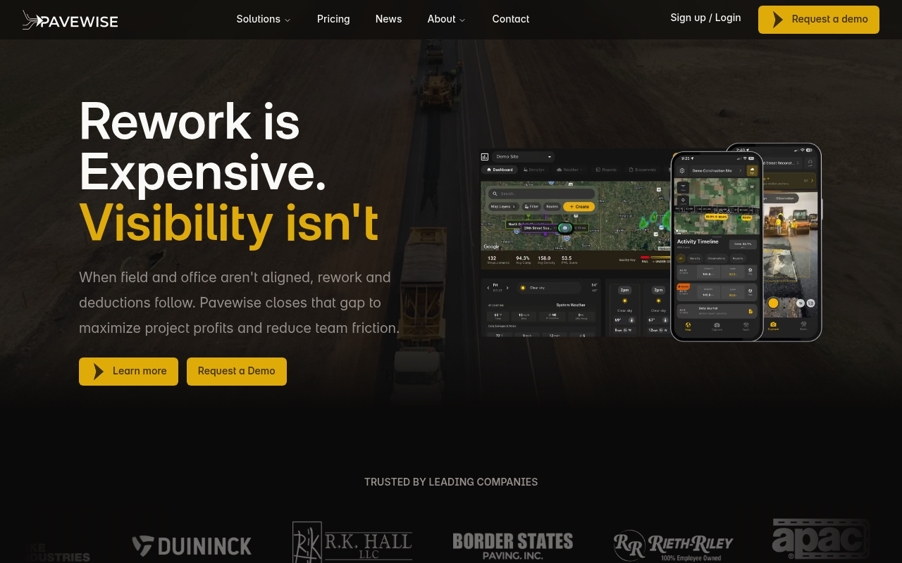 Pavewise website