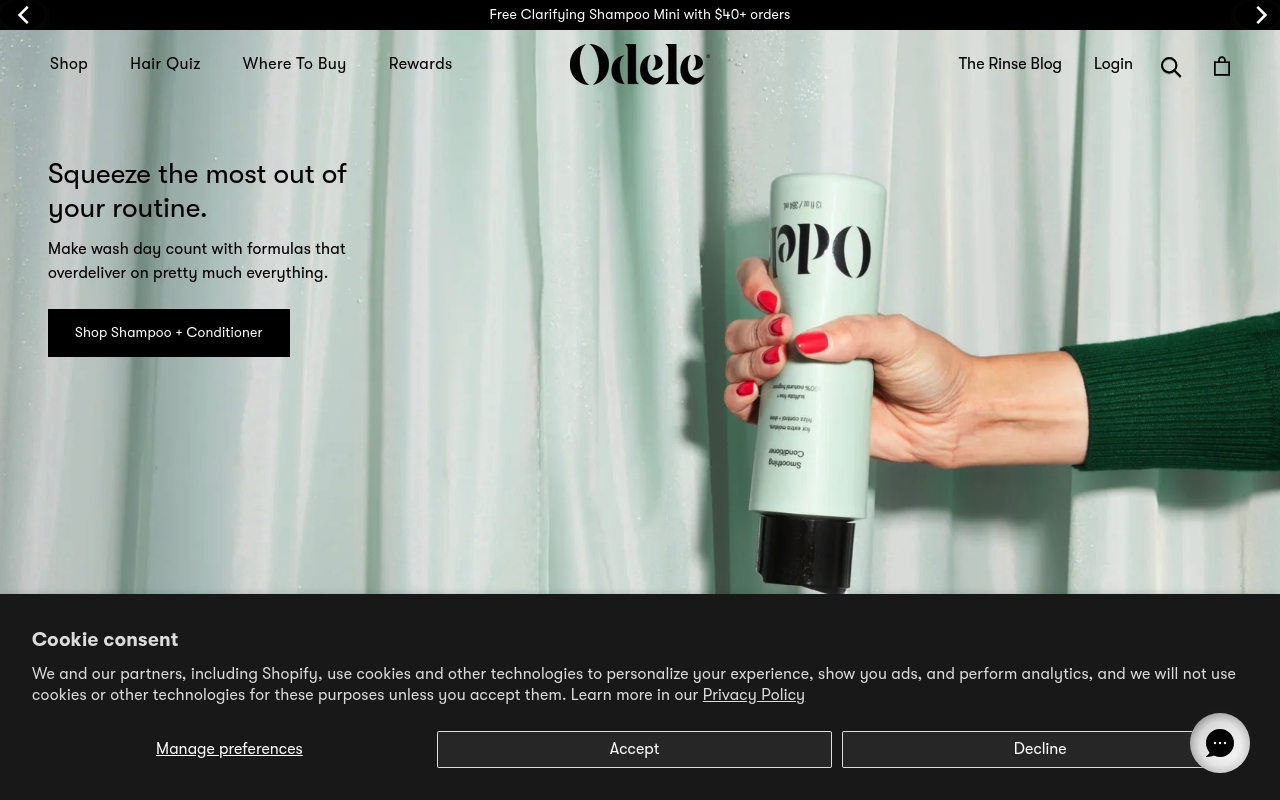 Odele website