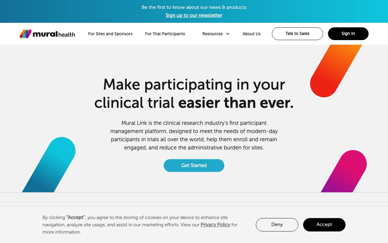 Mural Health website