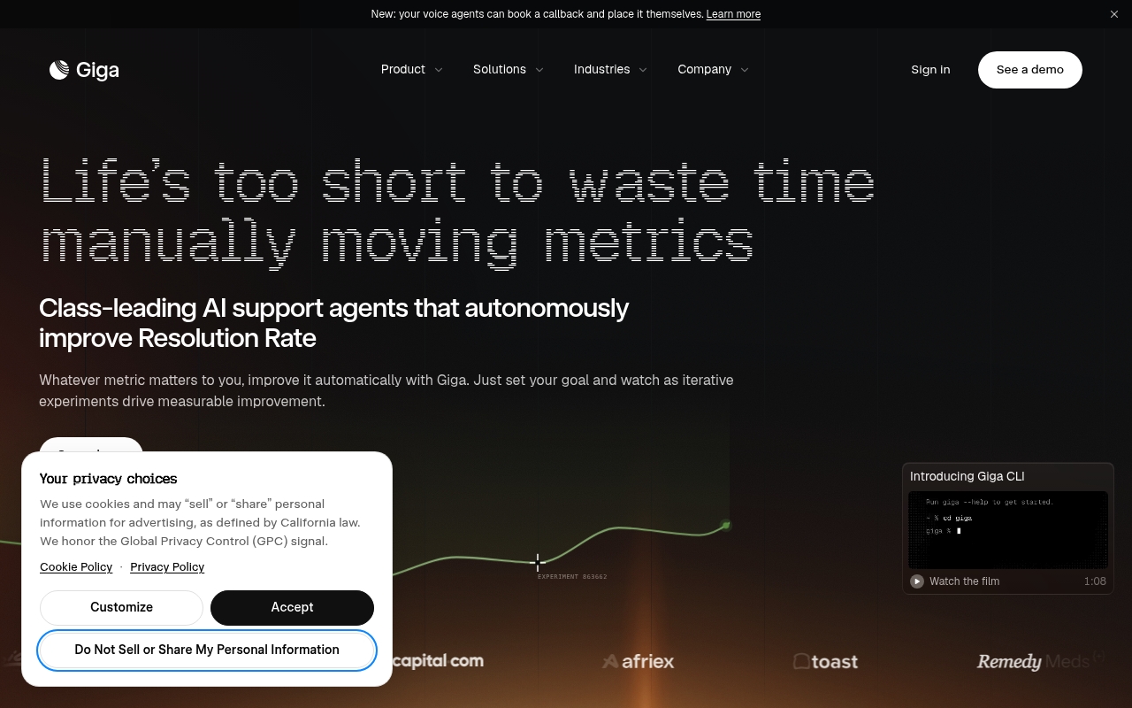 Giga website