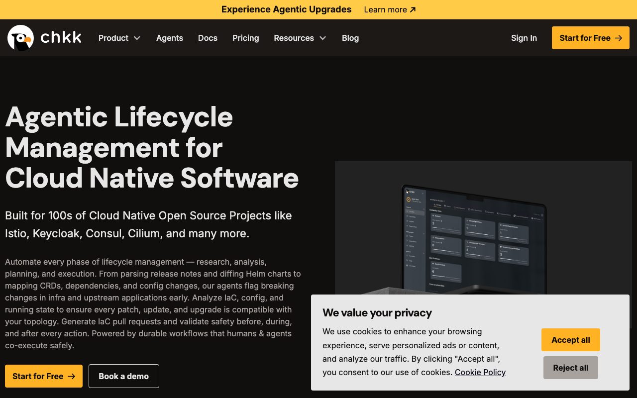 Chkk website