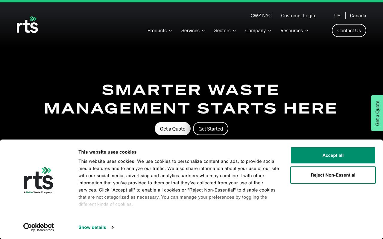 RTS - Recycle Track Systems website