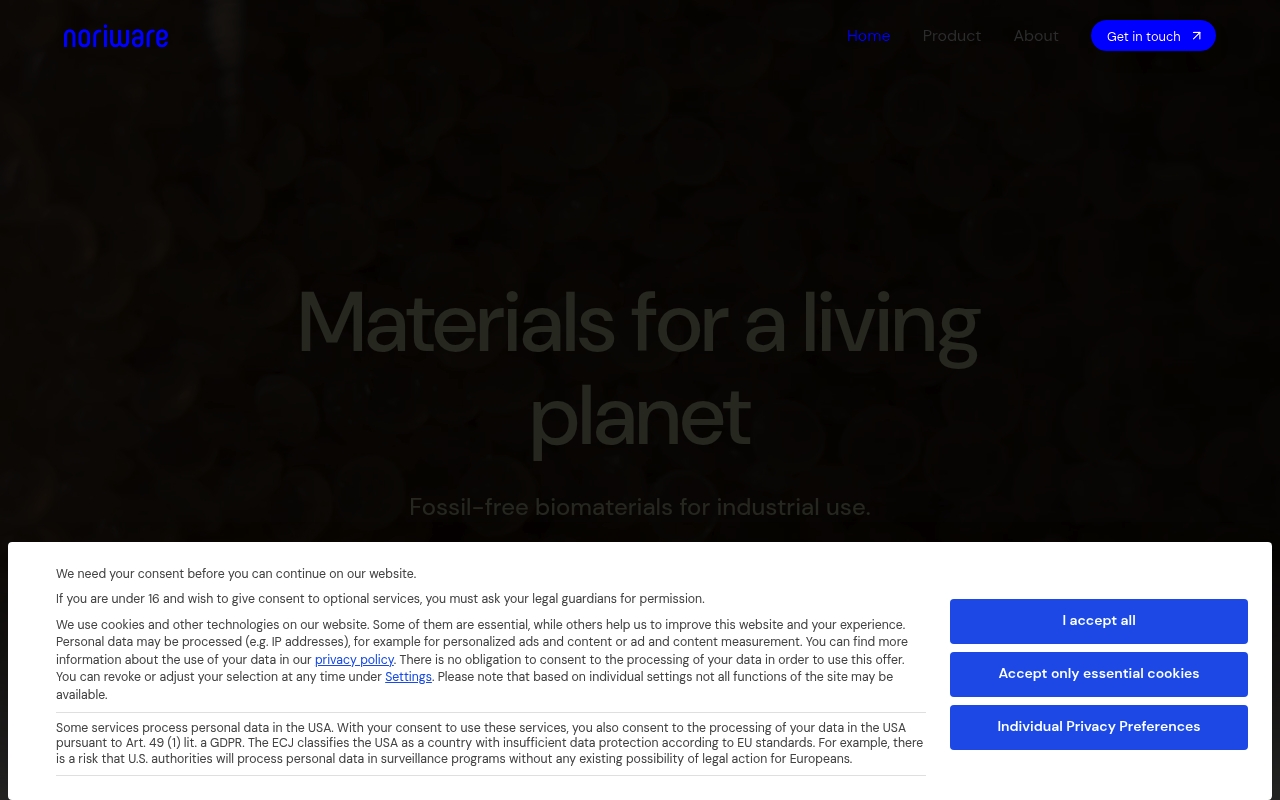 Noriware website