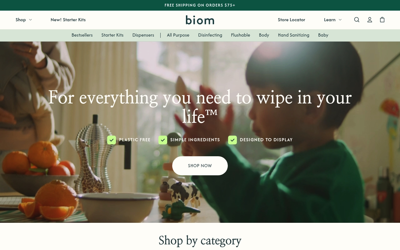 Biom website