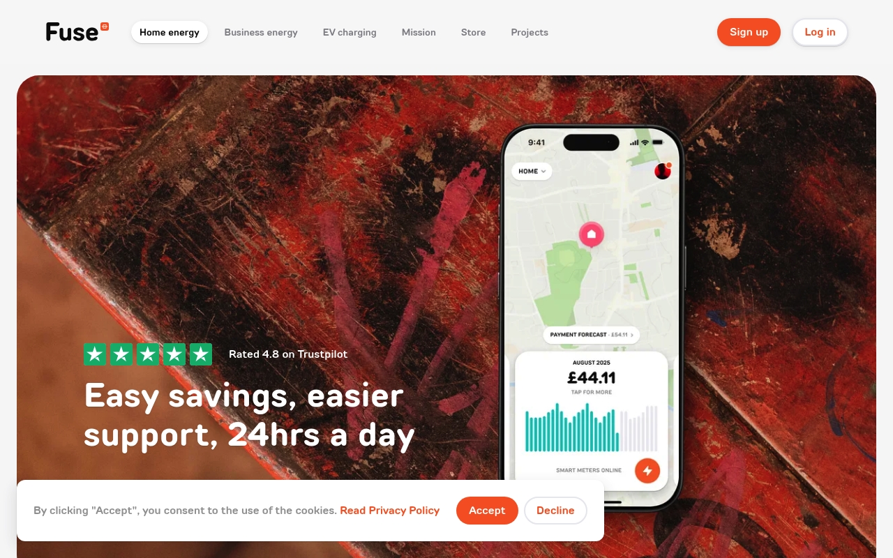 Fuse Energy website