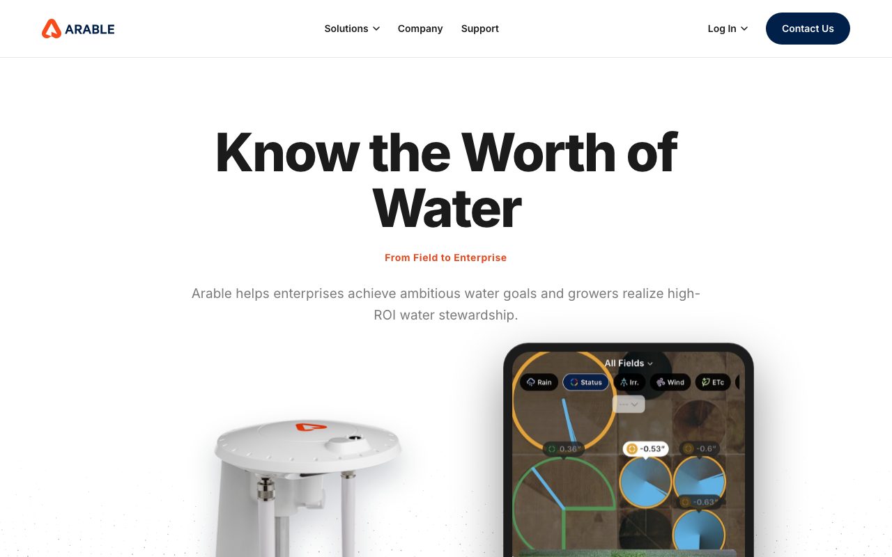 Arable website