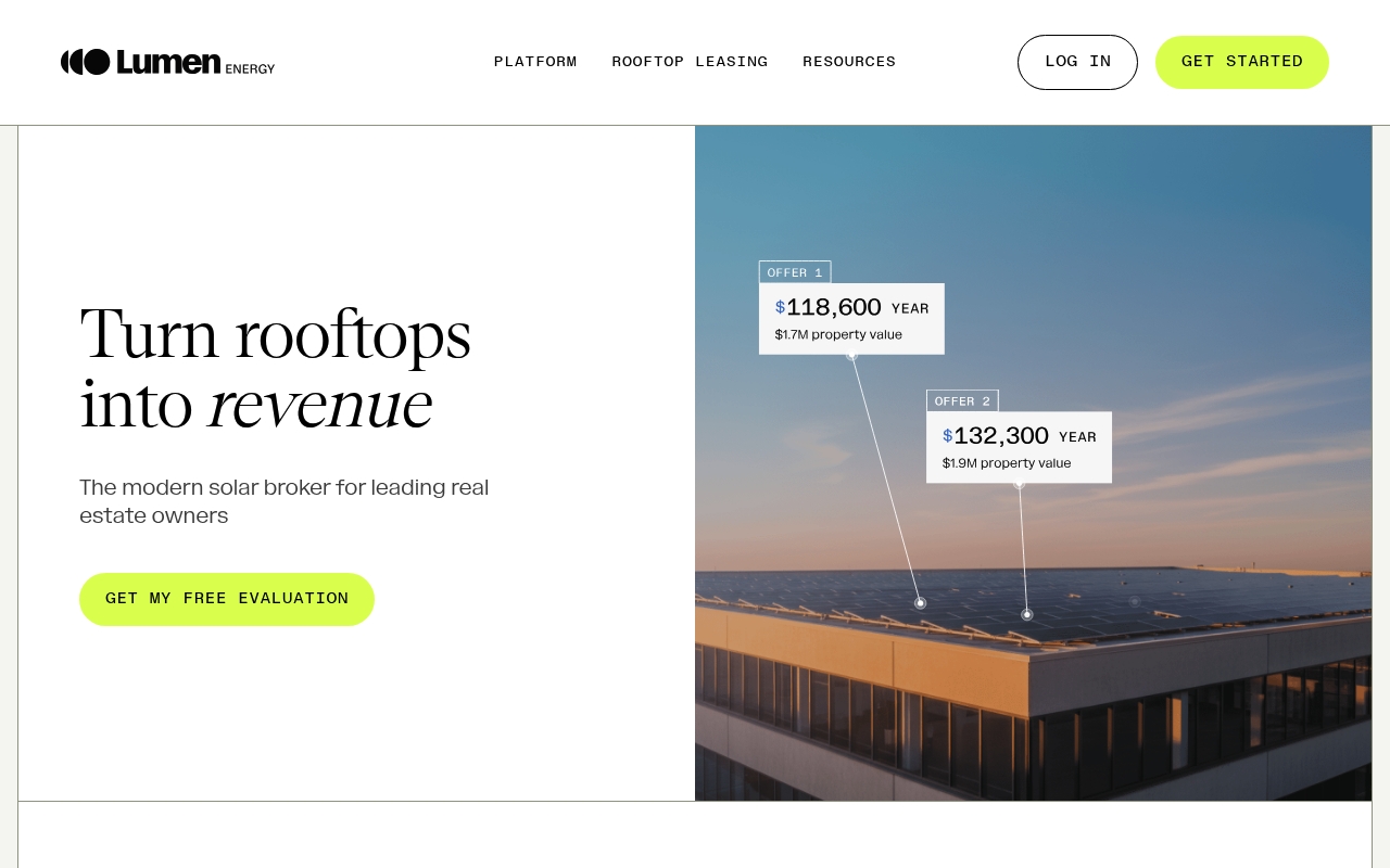 Lumen Energy website