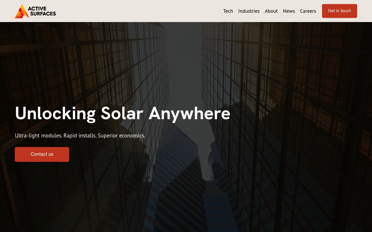Active Surfaces website