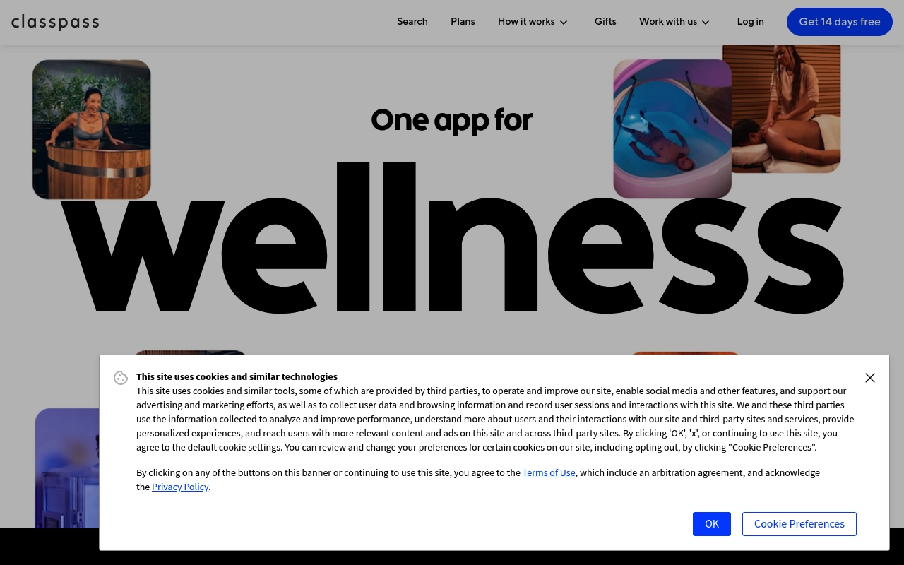 ClassPass website