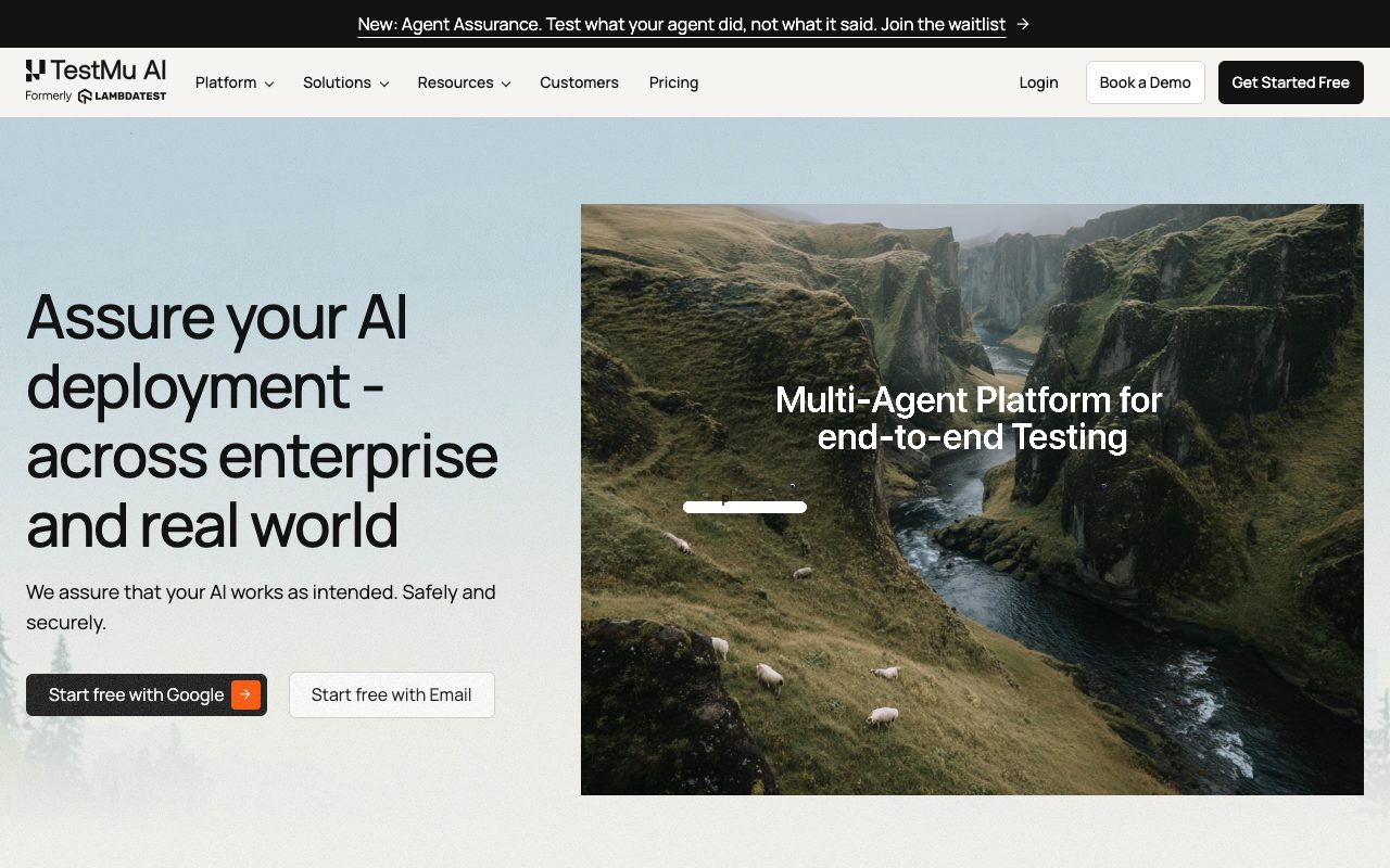 LambdaTest website
