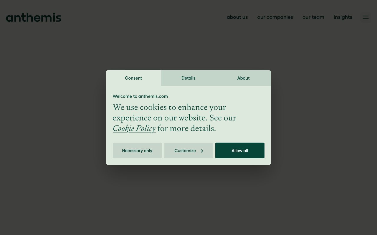 Anthemis website