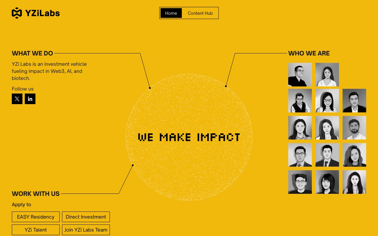 Binance Labs website