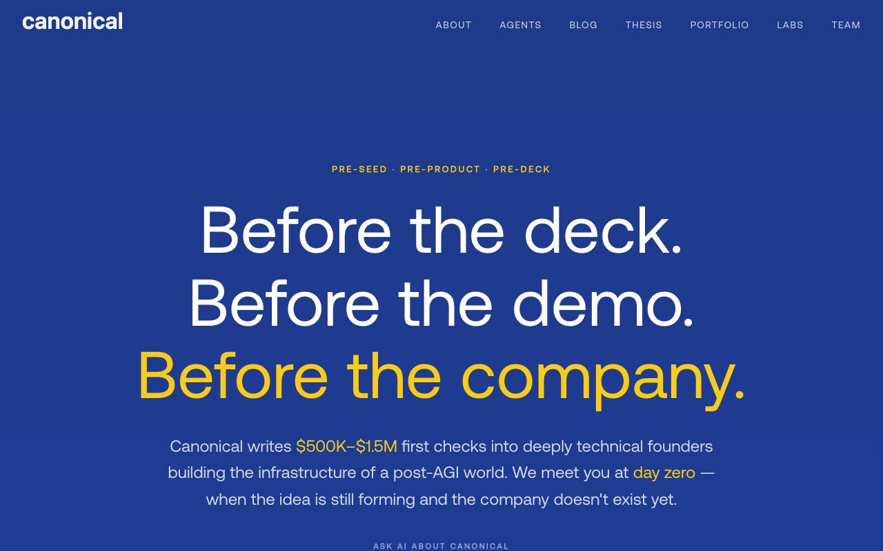 Canonical Crypto website
