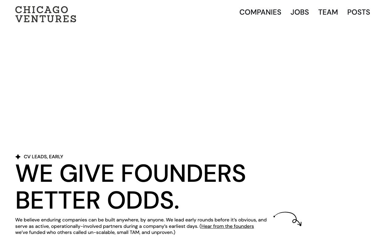 Chicago Ventures website