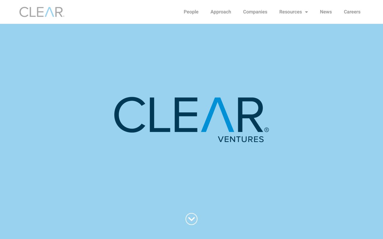Clear Ventures website