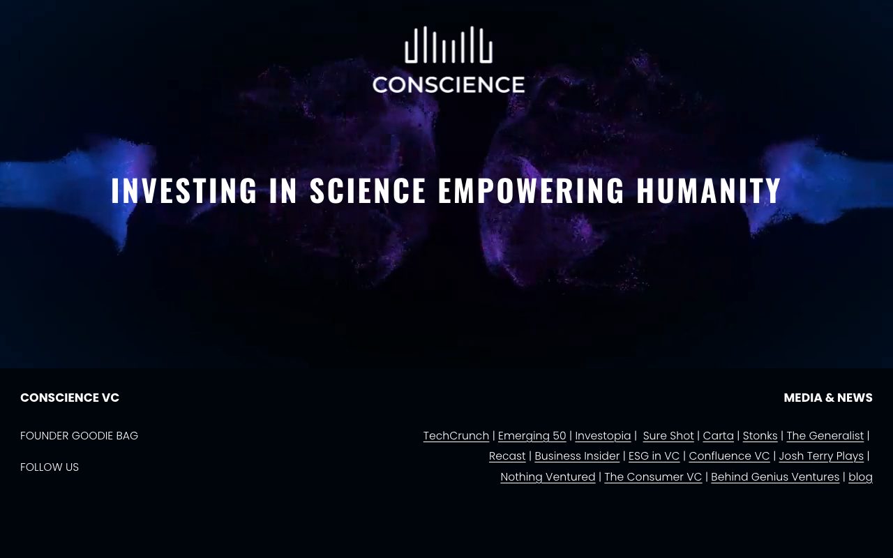 Conscience VC website