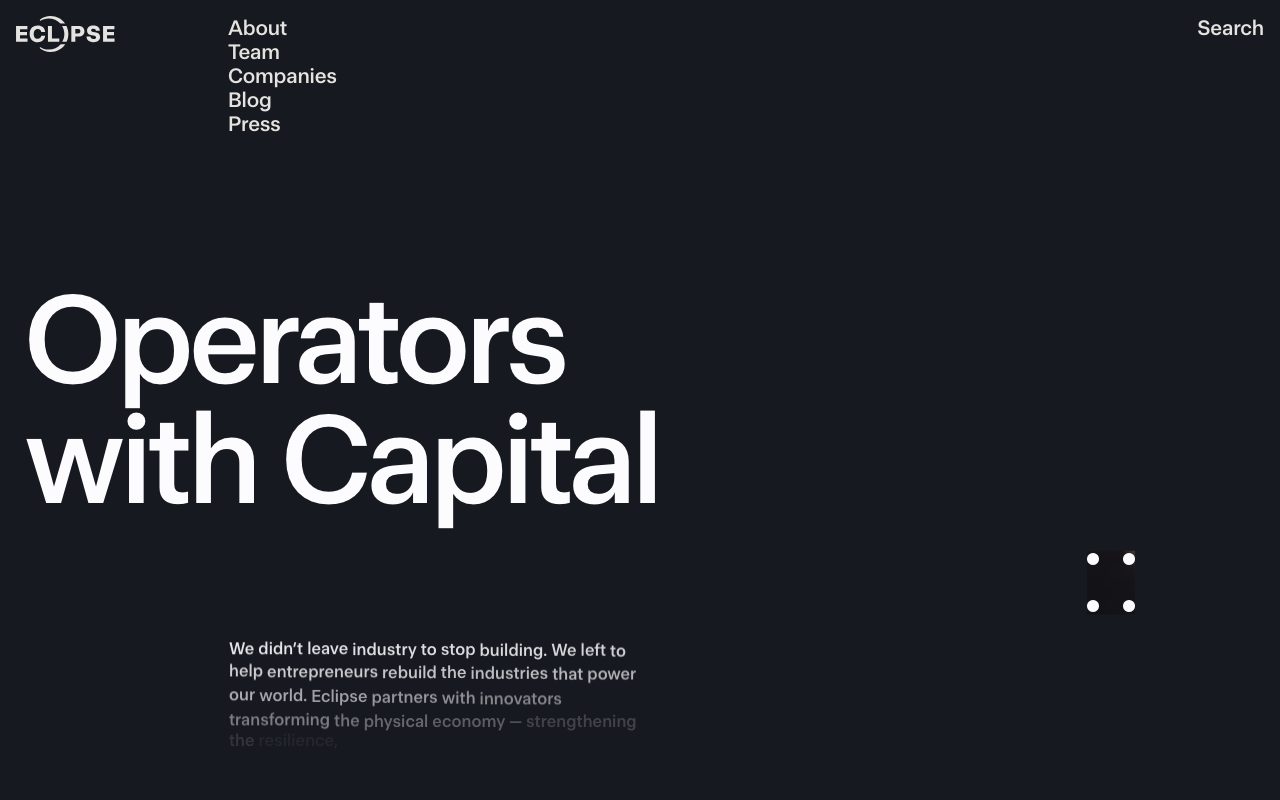 Eclipse Ventures website